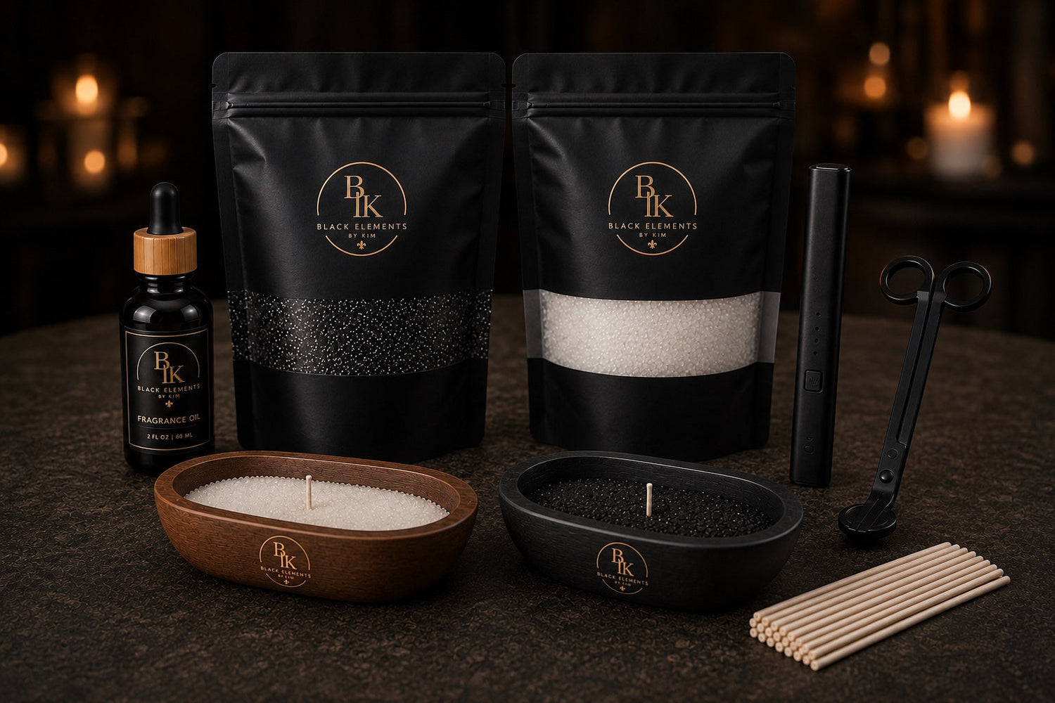 Elements of Sand luxury candle sand kit by BLK Elements by Kim