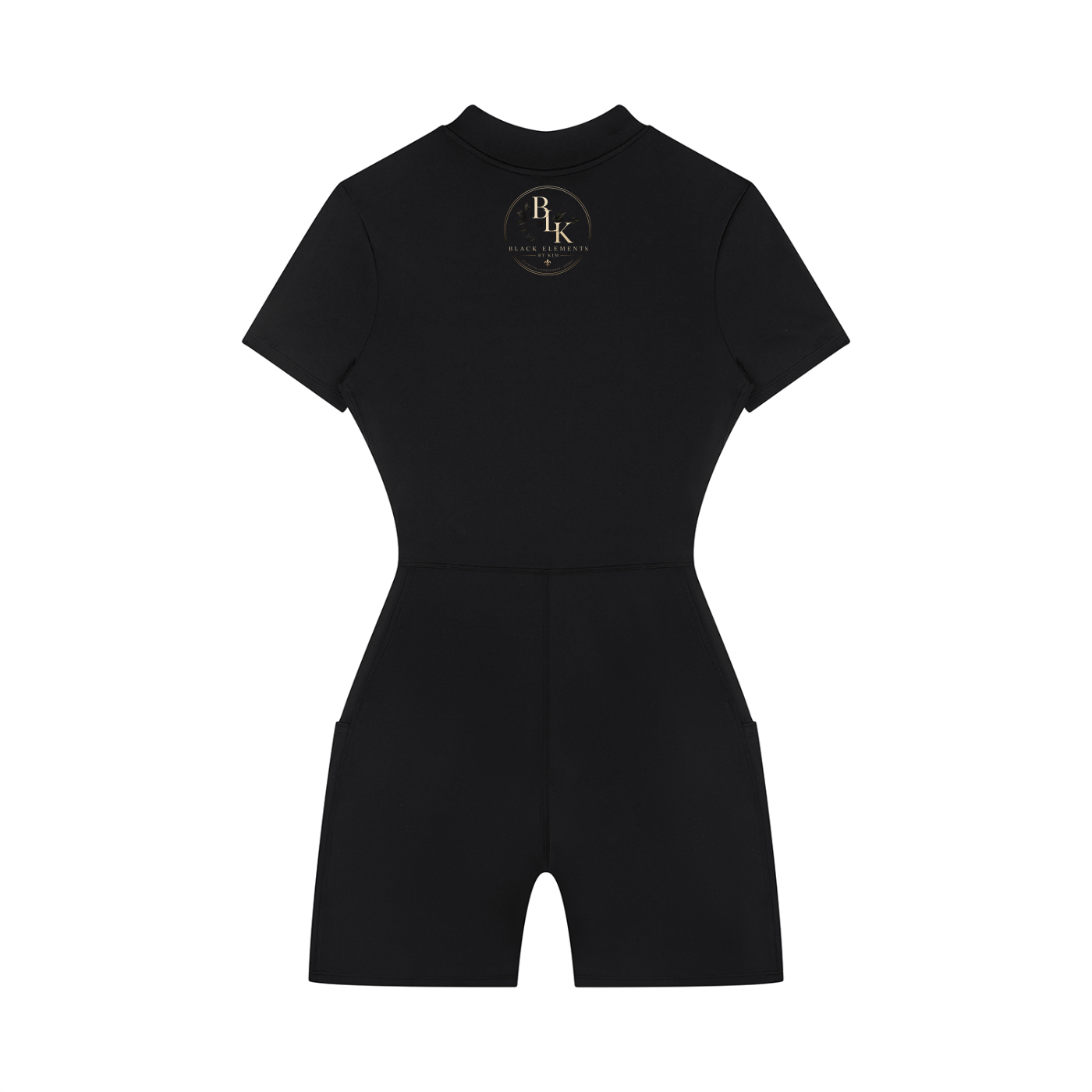 Women's Quarter-Zip Short Sleeve Romper