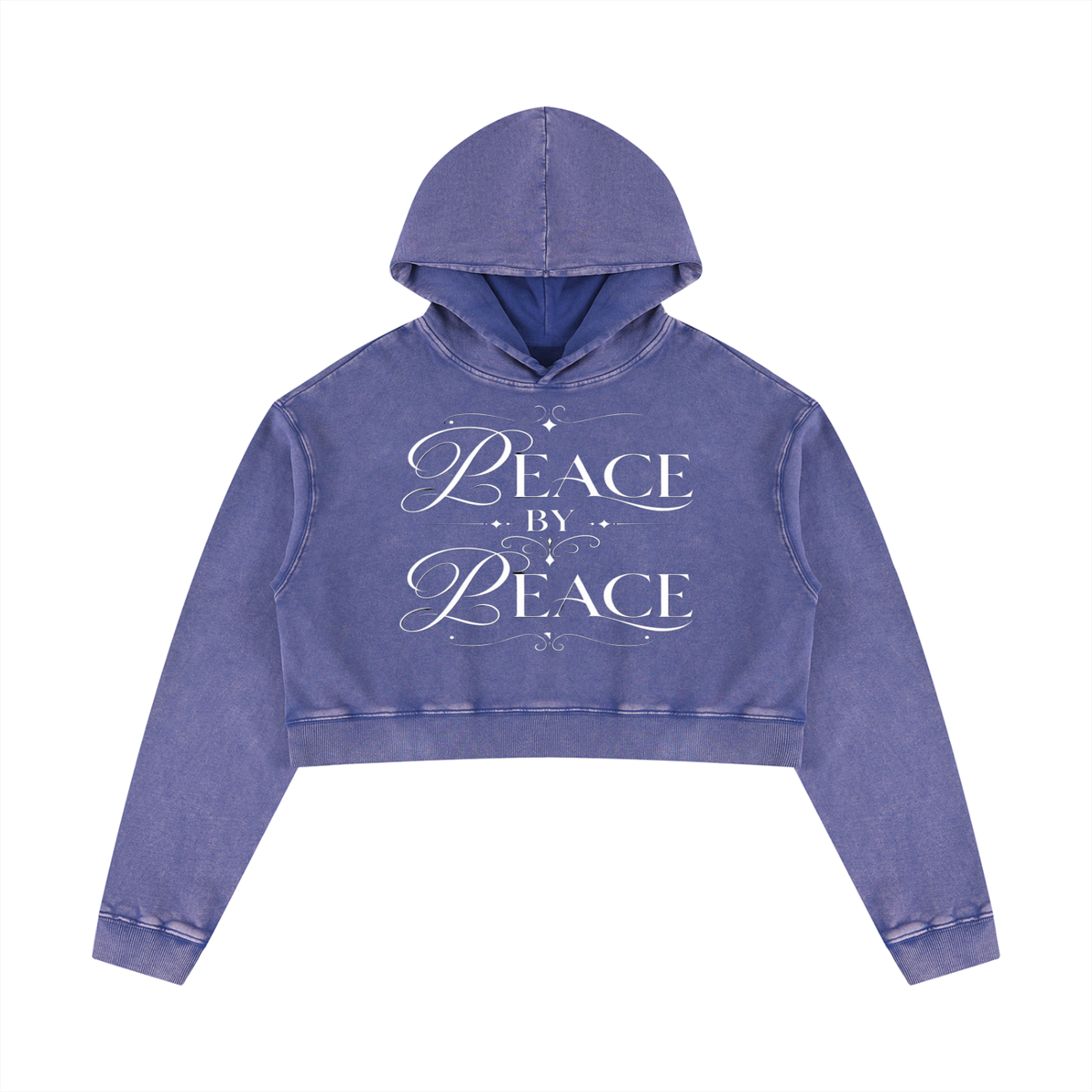 Women’s Mineral Washed Crop Hoodie