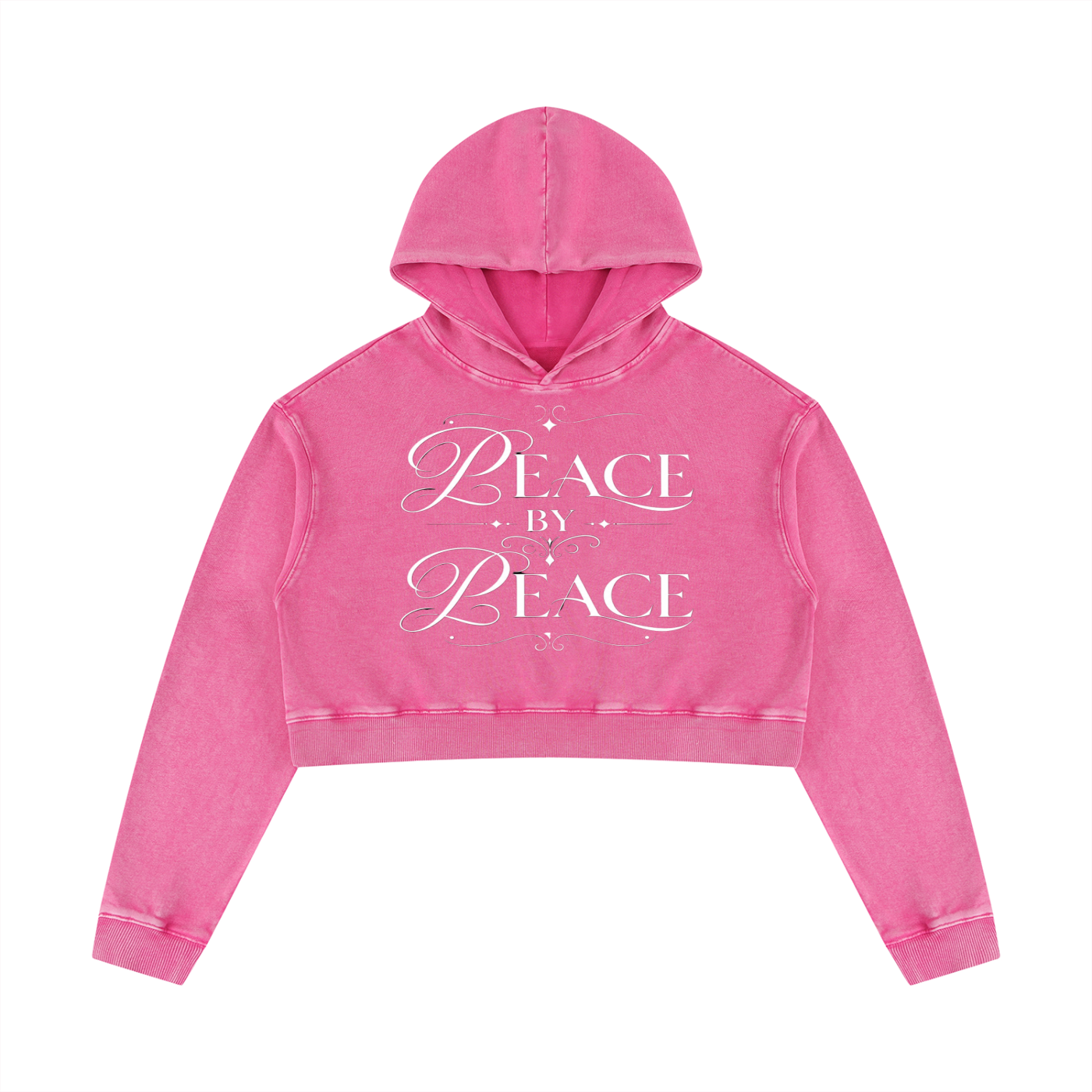 Women’s Mineral Washed Crop Hoodie