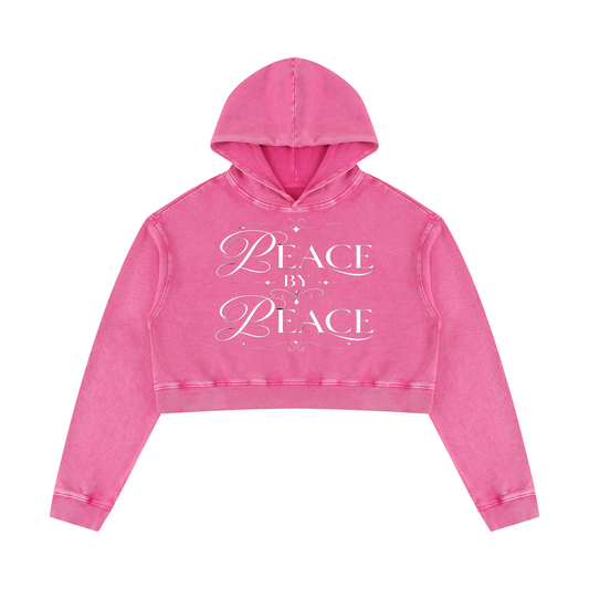 Women’s Mineral Washed Crop Hoodie