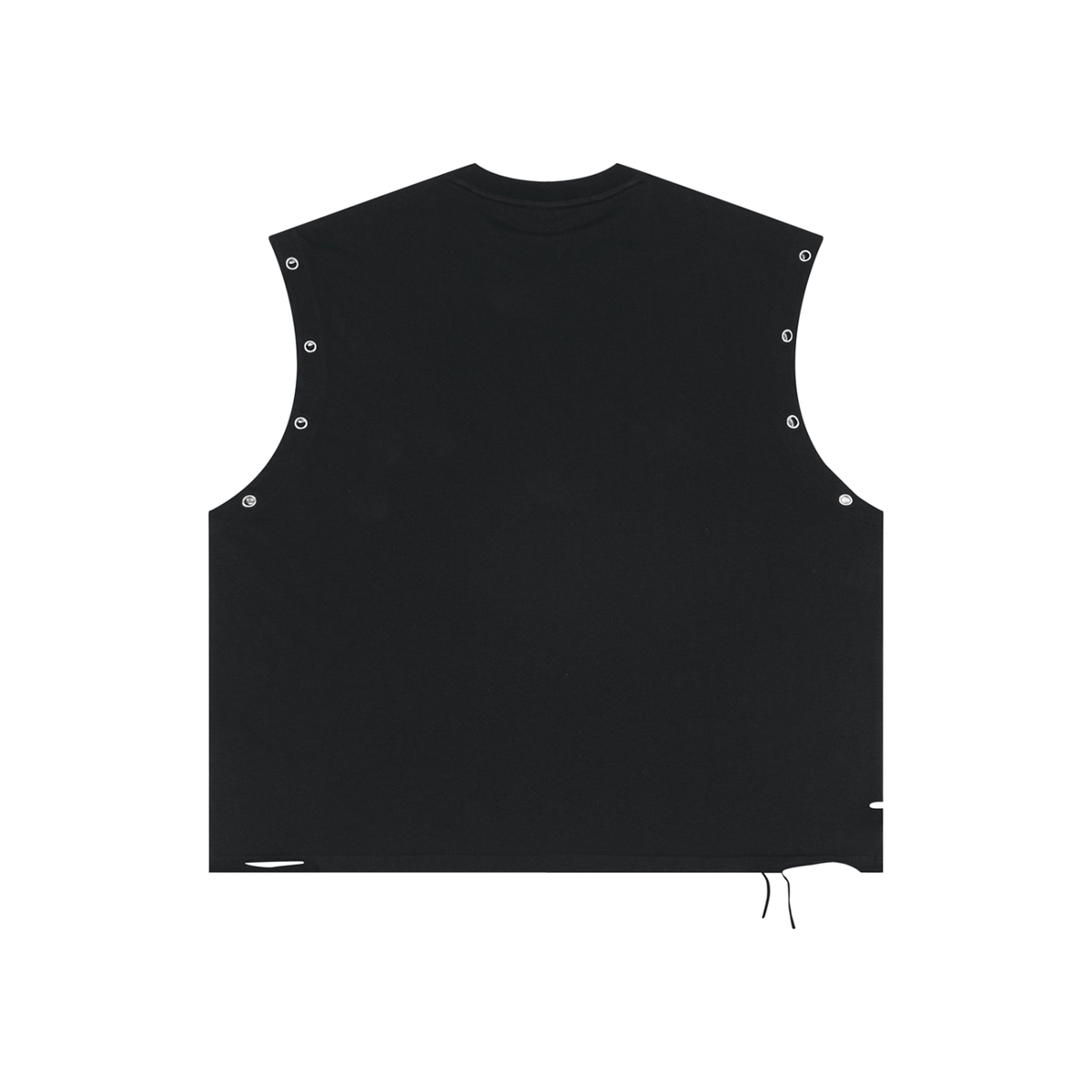 Distressed Grommet Eyelet Tank Top