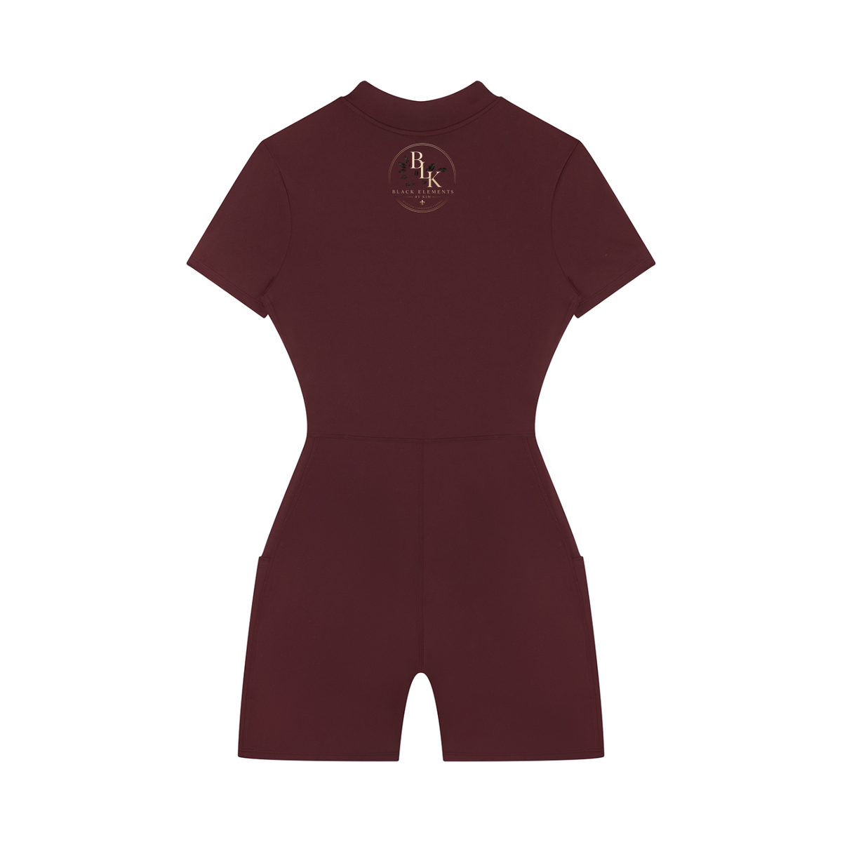 Women's Quarter-Zip Short Sleeve Romper