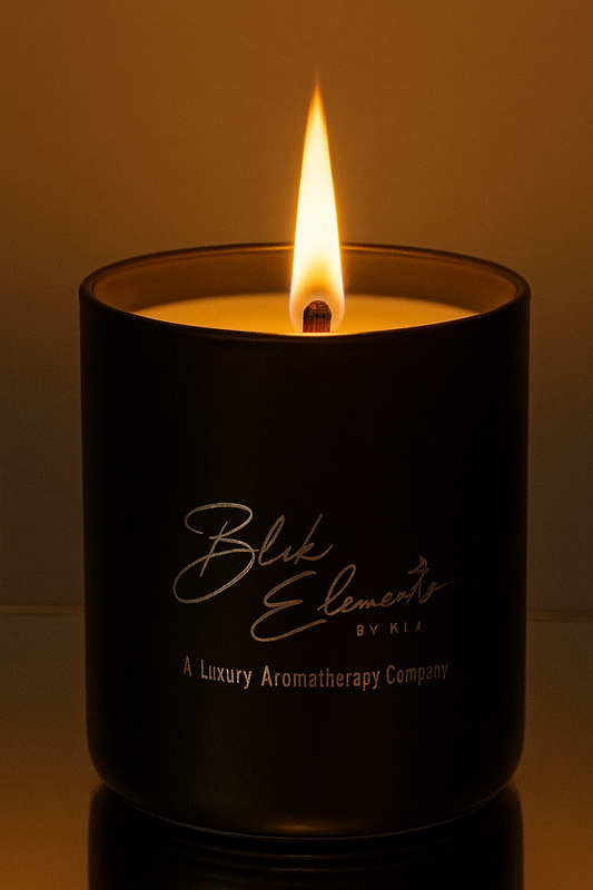 BLKELEMENTS 10 OZ SOY CANDLE WITH WOODEN WICK Signature Fragrance