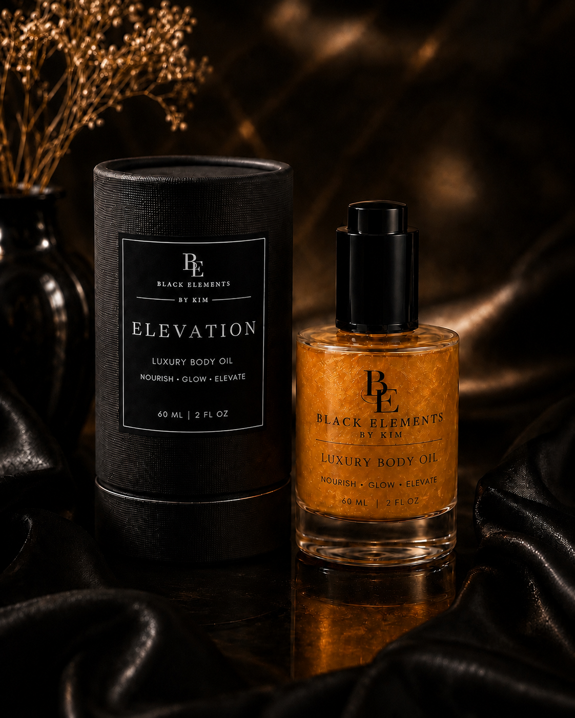Black Elements by Kim Elevation Luxury Body Oil
