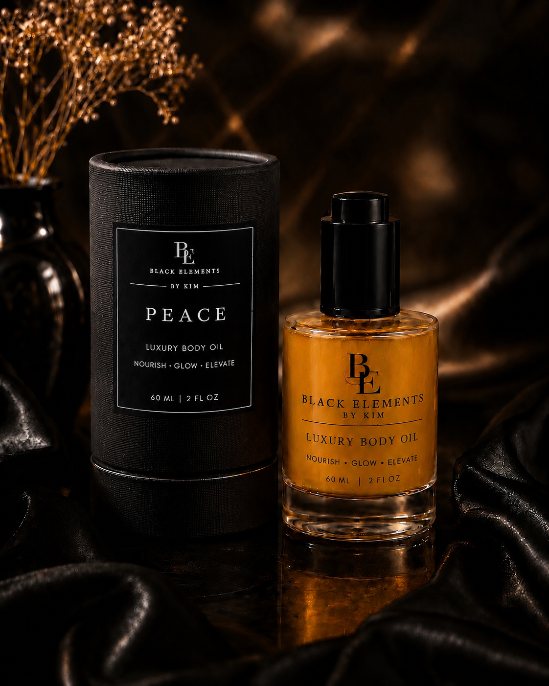 Black Elements by Kim Peace Luxury Body Oil