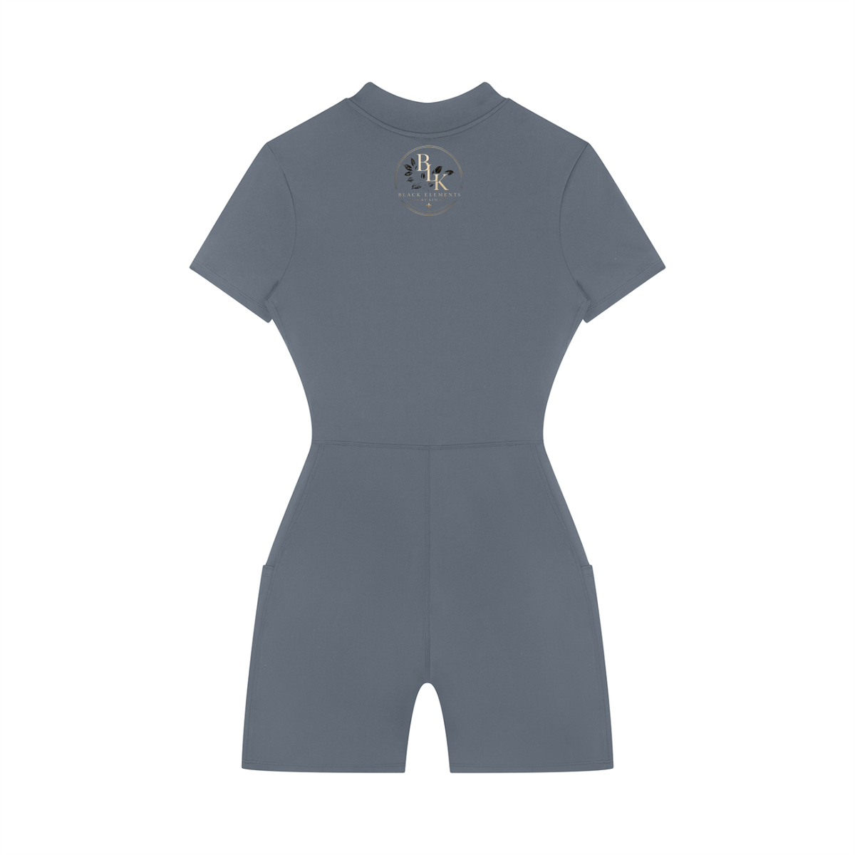 Women's Quarter-Zip Short Sleeve Romper