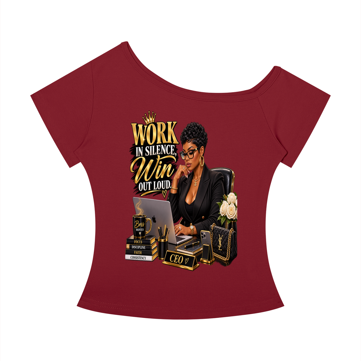 Women’s Off-the-Shoulder T-Shirt